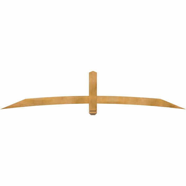 Ekena Millwork Bellingham Rough Sawn Timber Gable Bracket, Western Red Cedar, 96"W x 20"H x 2"D x 4"F, 5/12 Pitch GBW096X20X0204BEL00RWR - main